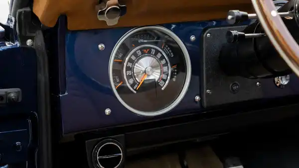 1974 Swatter Blue Ford Bronco For Sale_15 Dakota Digital Gauges