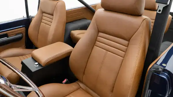 1974 Swatter Blue Ford Bronco For Sale_17 Front Interior