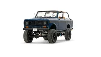 1976 North Sky Blue IH Scout 2_4 Drivers Side Front 