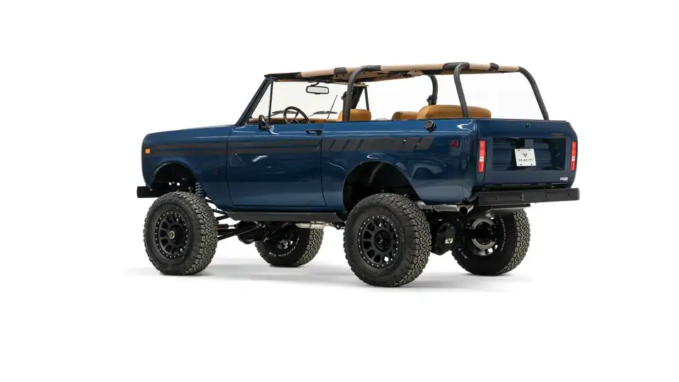 1976 North Sky Blue IH Scout 2_13 Driver Side Rear 3.4