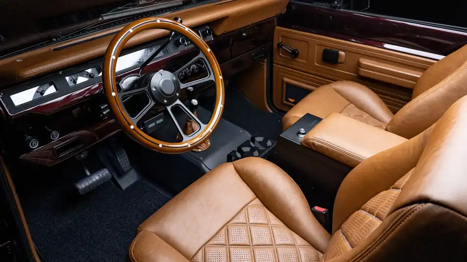 1972 Red Interntional Scout_ 14 15 Driver Side Interior