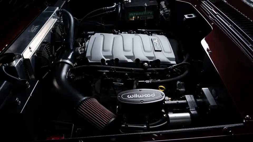 1972 Red Interntional Scout_26 5.0L Ford Coyote Engine