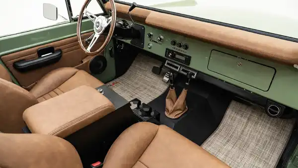 1968 Boxwood Green Bronco For Sale_18 Passenger Side Interior