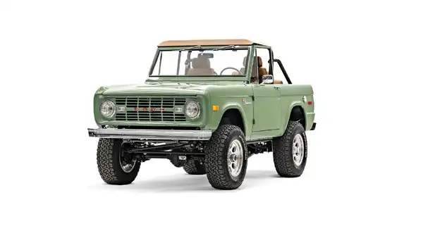 1973 Boxwood Green Bronco For Sale_3 Drivers Side Front 3.4