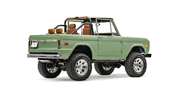 1973 Boxwood Green Bronco For Sale_9 Passenger Side Rear 3