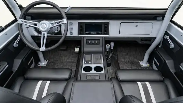 Velocity Heritage Series 1977 Ford Bronco For Sale_17 Front Interior