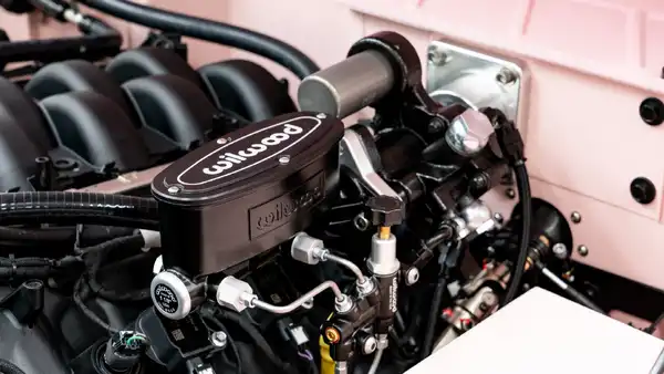 1968 Pink Ford Bronco For Sale_28 V8 Coyote Engine