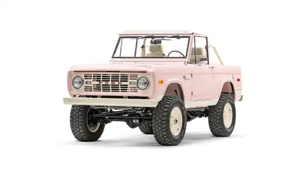 1968 Pink Ford Bronco For Sale_4 Drivers Side Front 