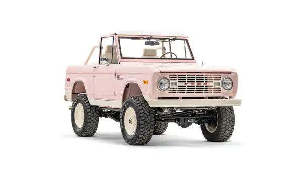 1968 Pink Ford Bronco For Sale_6 Passenger Side Front 