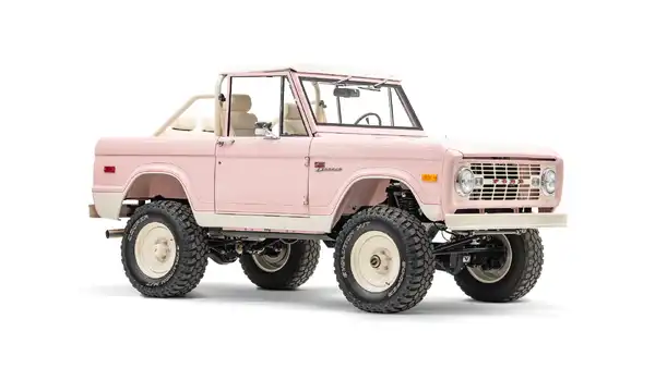 1968 Pink Ford Bronco For Sale_7 Passenger Side Front  3.4