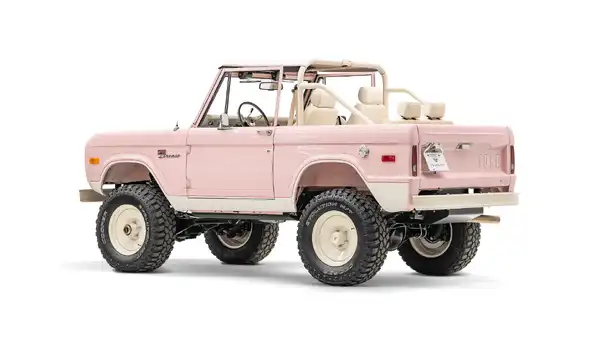 1968 Pink Ford Bronco For Sale_13 Driver Side Rear 3.4