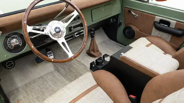 Restored Ford Bronco_ 14 15 Driver Side Interior