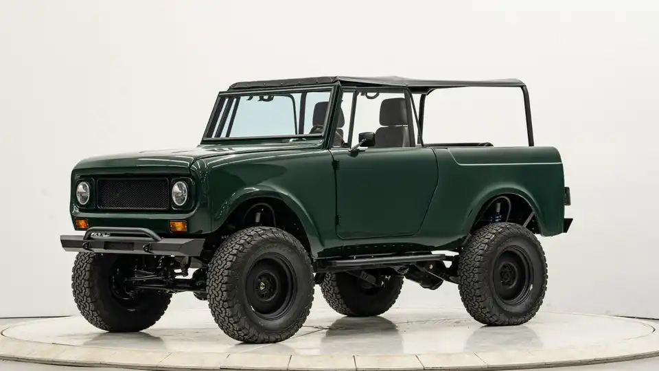 Green IH Scout_3 Drivers Side Front 3.4