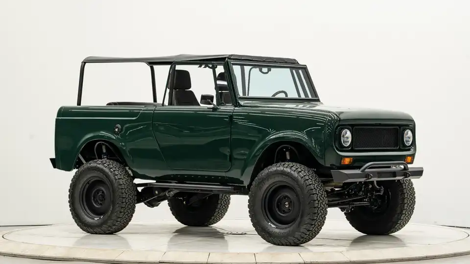 Green IH Scout_7 Passenger Side Front  3.4