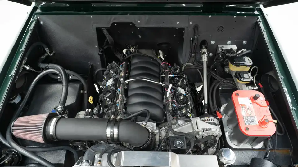 Green IH Scout_26 5.0L Ford Coyote Engine