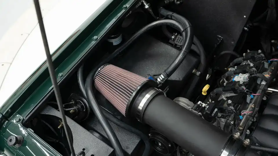 Green IH Scout_27 Ford Coyote Engine
