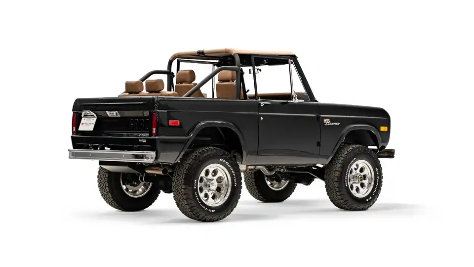 1975 Black Ford Bronco_9 Passenger Side Rear 3