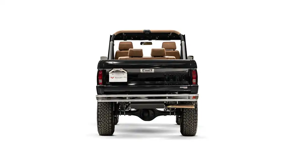1975 Black Ford Bronco_11 Rear Tailgate