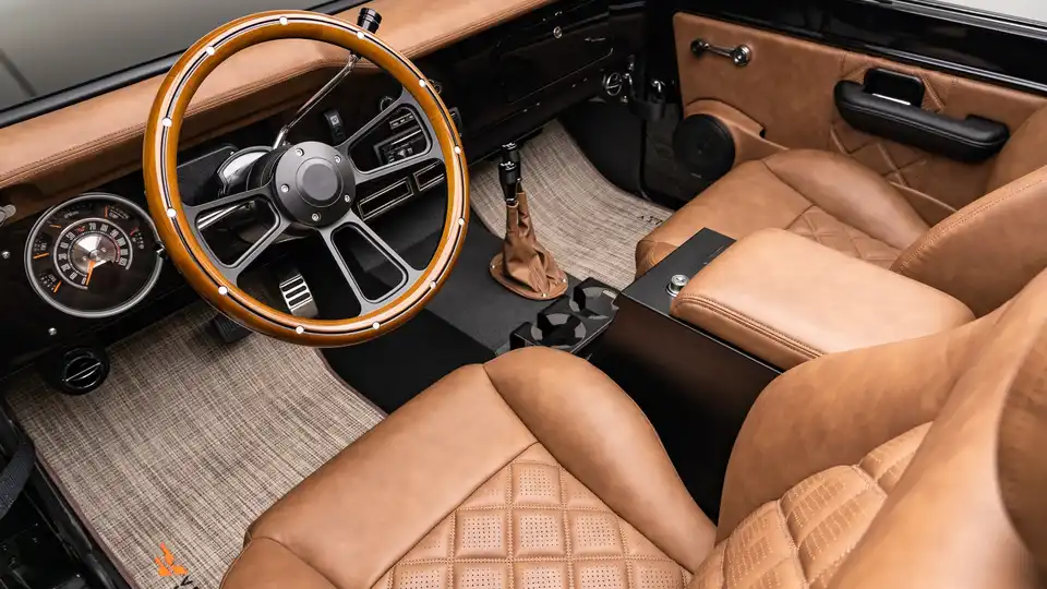 1975 Black Ford Bronco_ 14 15 Driver Side Interior