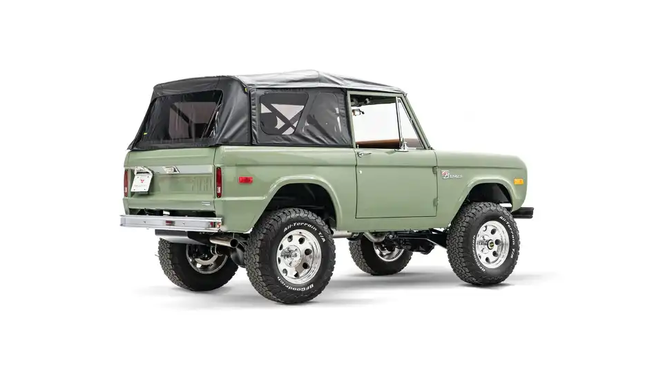 1971 Boxwood Green Ford Bronco For Sale_9 Passenger Side Rear 3