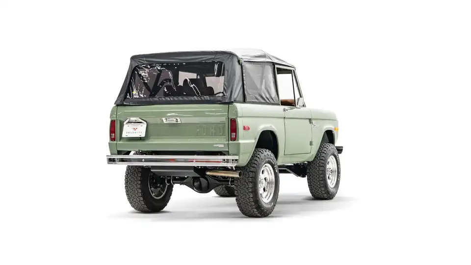 1971 Boxwood Green Ford Bronco For Sale_10 Passenger Side Rear