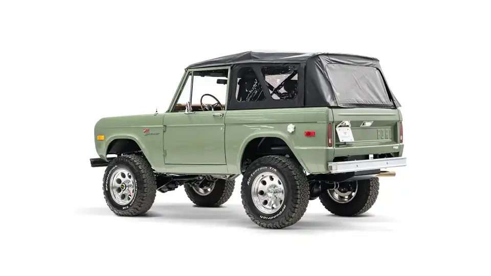 1971 Boxwood Green Ford Bronco For Sale_13 Driver Side Rear 3.4