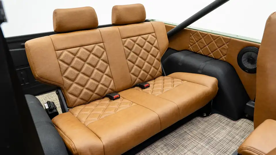 1971 Boxwood Green Ford Bronco For Sale_16 Rear Interior