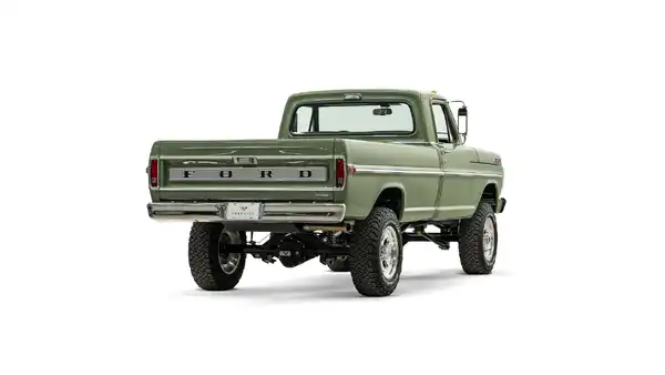 1972 Boxwood Green Ford F250 For Sale_10 Passenger Side Rear