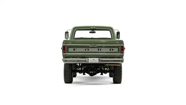 1972 Boxwood Green Ford F250 For Sale_11 Rear Tailgate