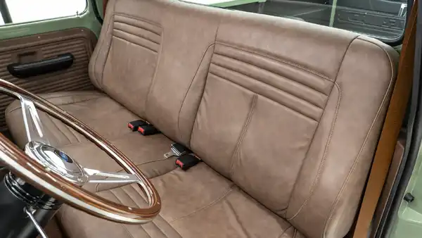 1972 Boxwood Green Ford F250 For Sale_17 Front Interior