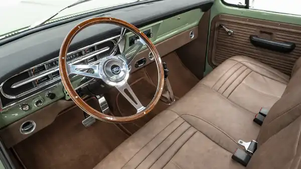 1972 Boxwood Green Ford F250 For Sale_ 14 15 Driver Side Interior