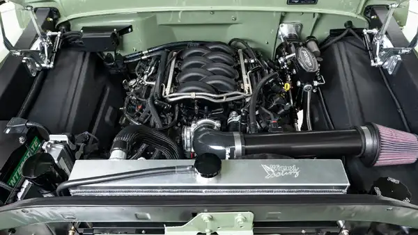 1972 Boxwood Green Ford F250 For Sale_28 V8 Coyote Engine