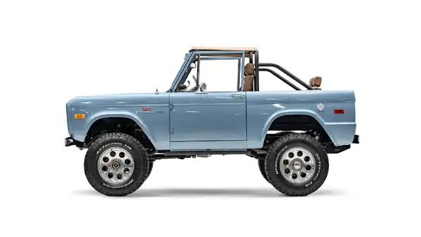 1971 Brittany Blue Ford Bronco_2 Drivers Side 