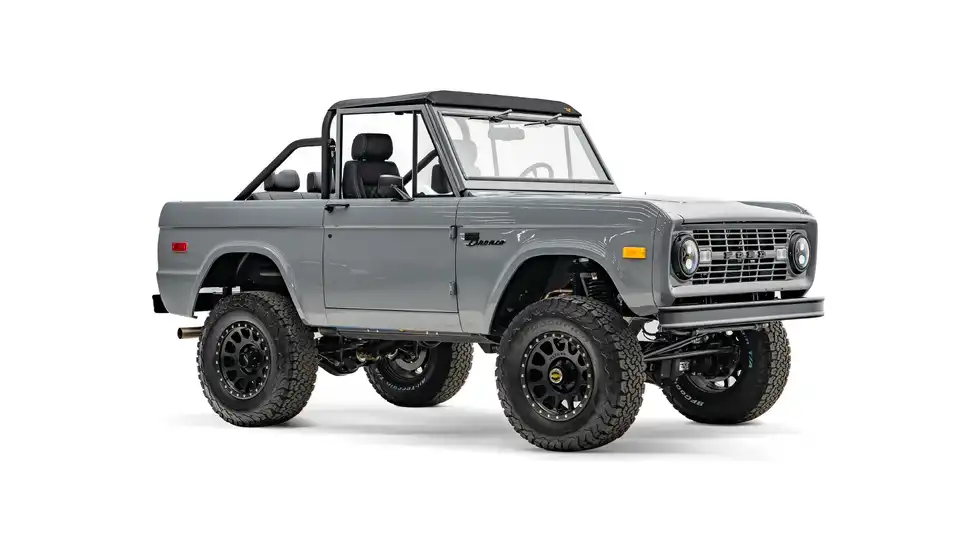 1966 Nardo Gray Ford Bronco_7 Passenger Side Front  3.4