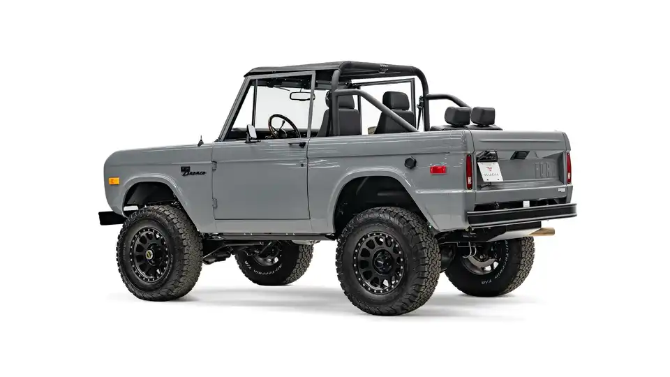 1966 Nardo Gray Ford Bronco_13 Driver Side Rear 3.4