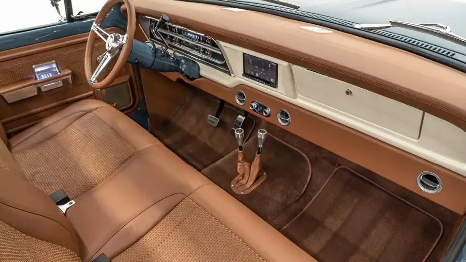 1969 Velocity Gray Ford F250_18 Passenger Side Interior