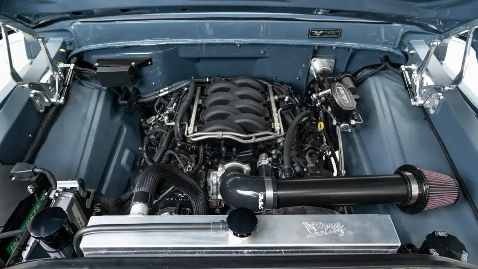 1969 Velocity Gray Ford F250_26 5.0L Ford Coyote Engine