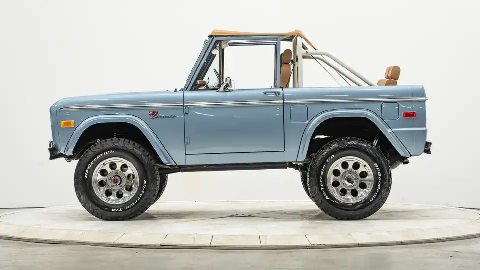 1974 Brittany Blue Ford Bronco For Sale_2 Drivers Side 