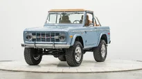 1974 Brittany Blue Ford Bronco For Sale_4 Drivers Side Front 