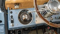 1974 Brittany Blue Ford Bronco For Sale_15 Dakota Digital Gauges