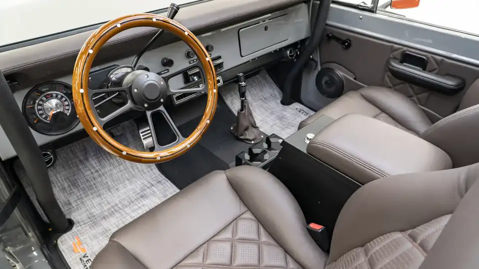 1976 Gray Ford Bronco For Sale_ 14 15 Driver Side Interior