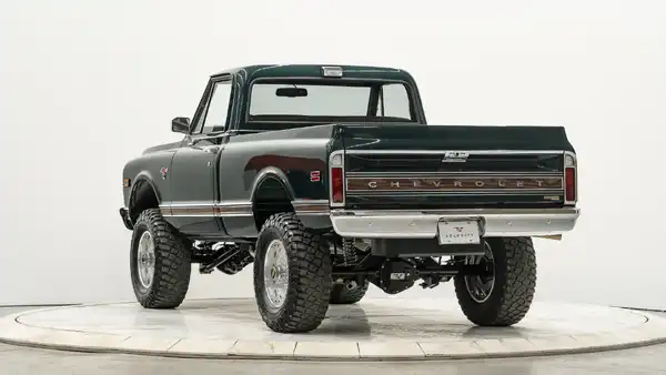 Green 1972 Chevy K10_12Driver Side Rear