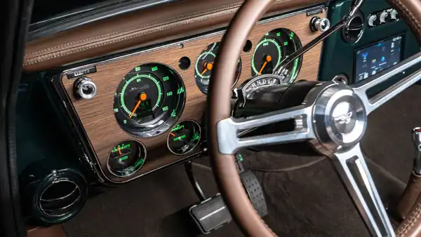 Green 1972 Chevy K10_15 Dakota Digital Gauges