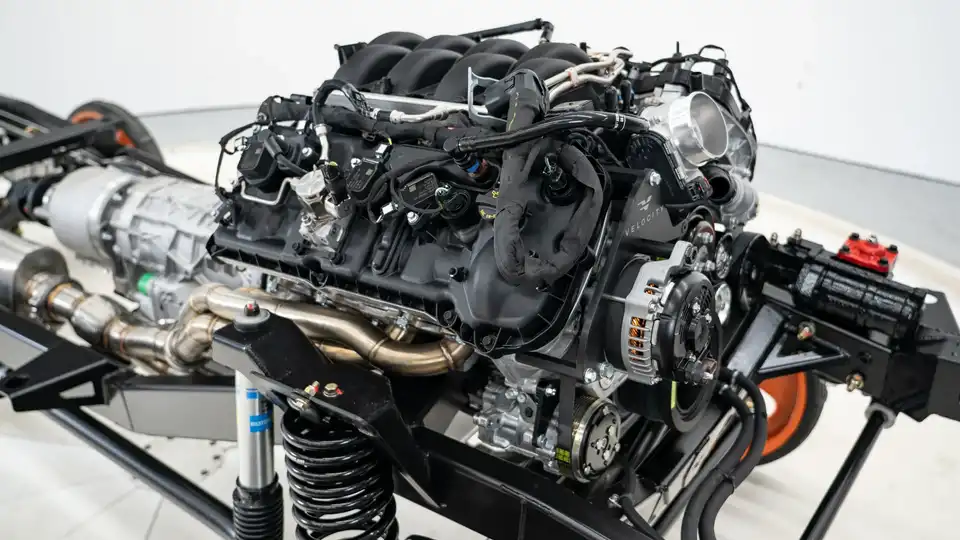 Light Jade Bronco_28 V8 Coyote Engine